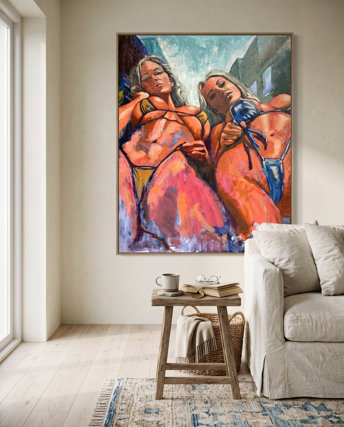 Kayleigh and Emily (Girls) in a room: an impression, not a measurement